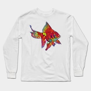 Colorful Fish Design Long Sleeve T-Shirt